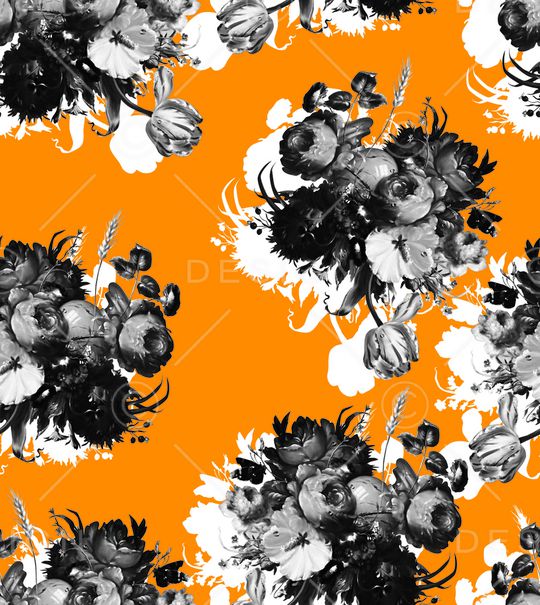 玫瑰花印花华亿平台图片