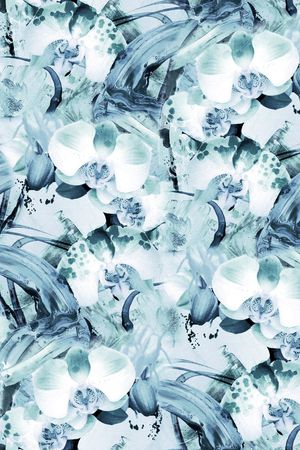 兰花印花华亿平台图片