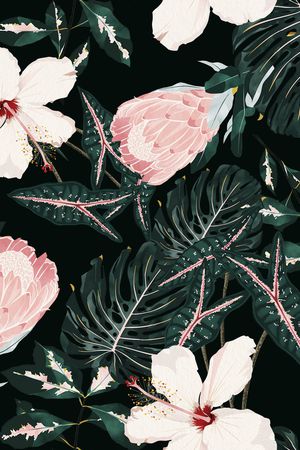 棕榈树印花华亿平台图片