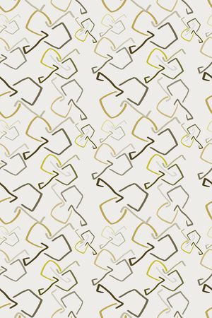 手绘线条笔触印花华亿平台图片