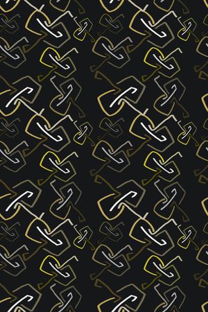 手绘线条笔触印花华亿平台图片