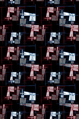 几何印花华亿平台图片