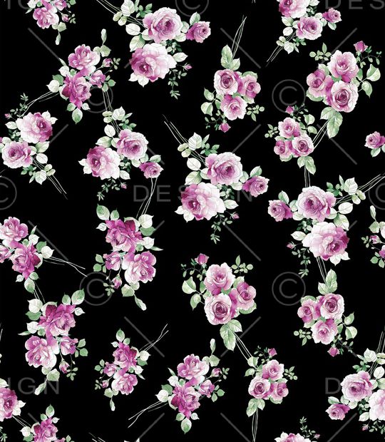 玫瑰花印花华亿平台图片