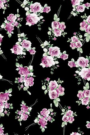 玫瑰花印花华亿平台图片