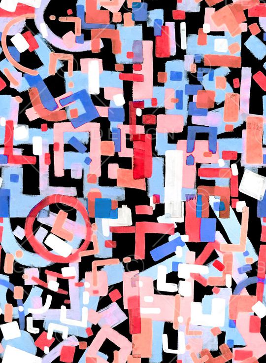 抽象印花华亿平台图片