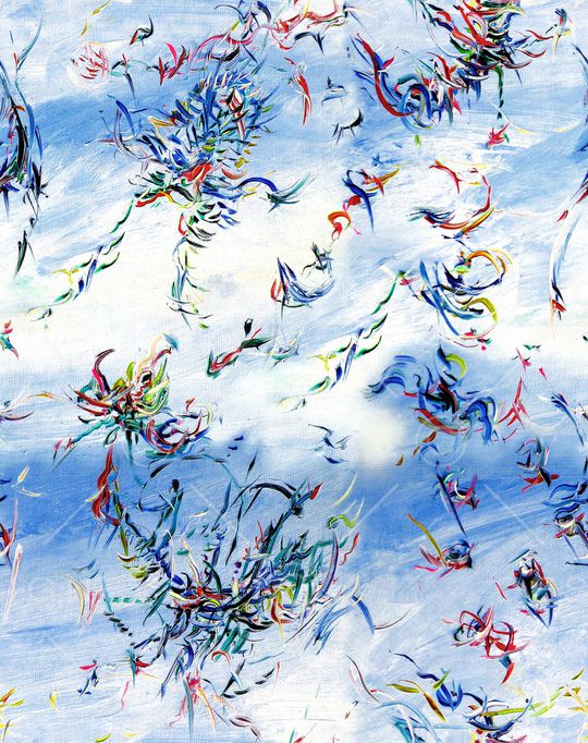 抽象印花华亿平台图片