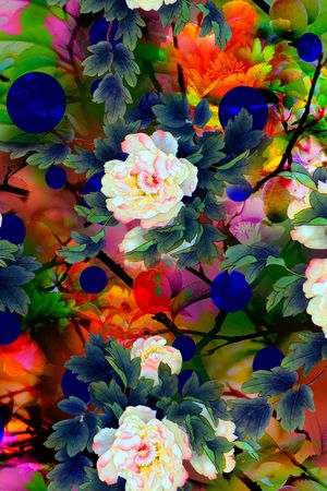 绿植树叶印花华亿平台图片