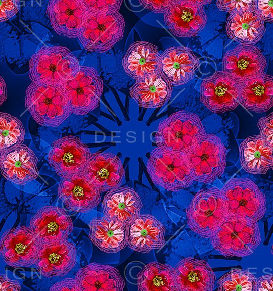 花卉印花华亿平台图片