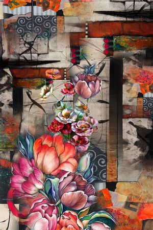 羽绒服印花华亿平台图片