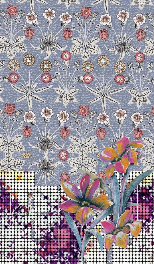 定位花印花华亿平台图片