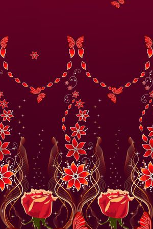 花卉印花华亿平台图片