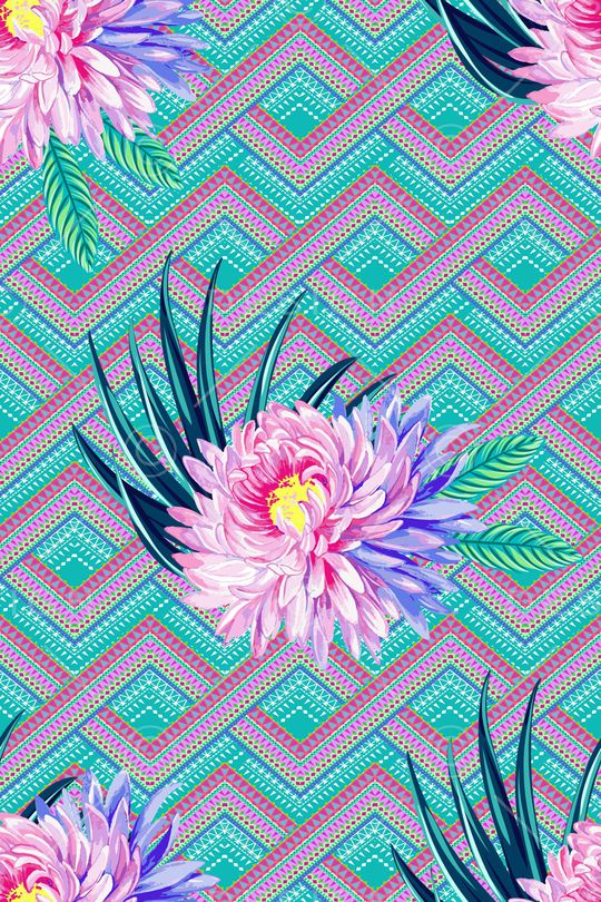 菊花印花华亿平台图片