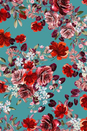 绿植树叶印花华亿平台图片