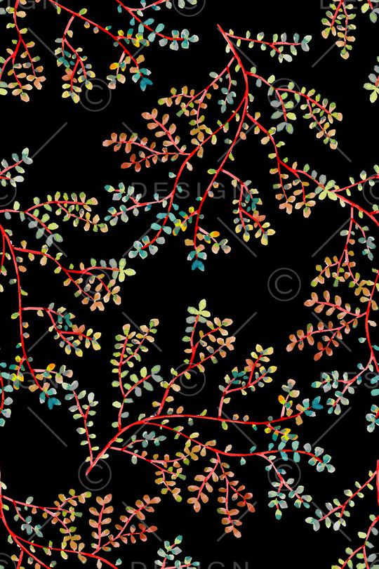 绿植树叶印花华亿平台图片