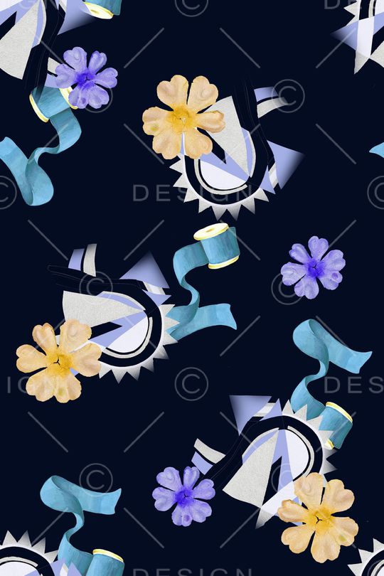 线条印花华亿平台图片