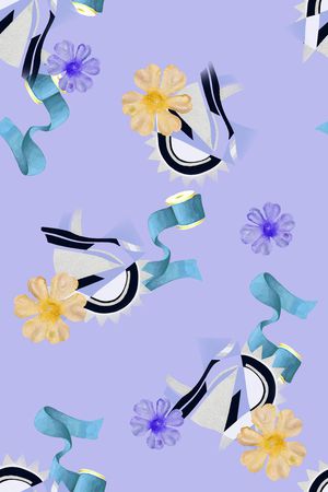 线条印花华亿平台图片