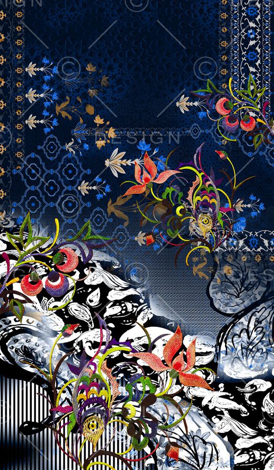 定位花印花华亿平台图片