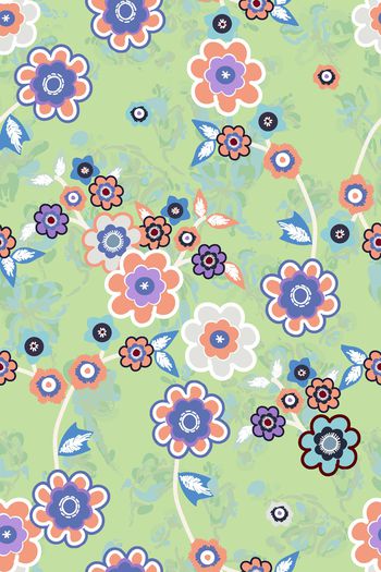 1254409-紫兰底纹贴花-配色绿