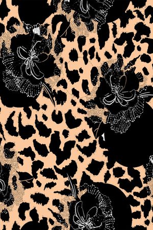 豹纹印花华亿平台图片