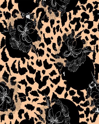 豹纹印花华亿平台图片