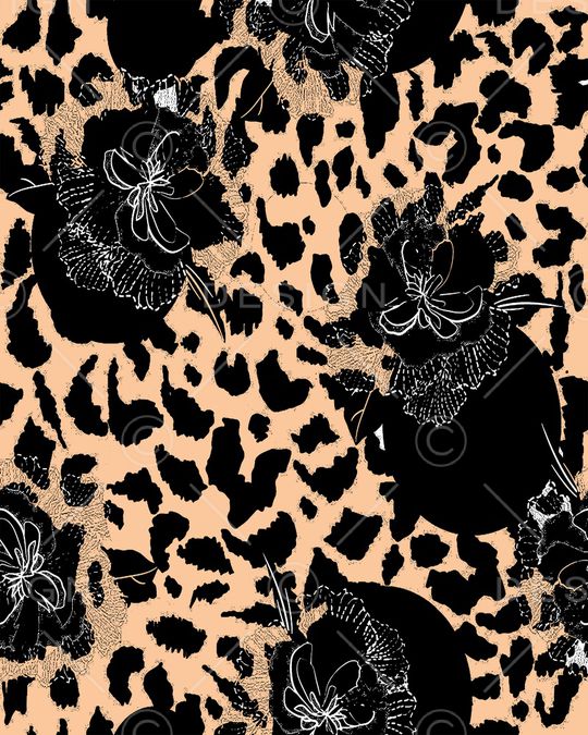 豹纹印花华亿平台图片