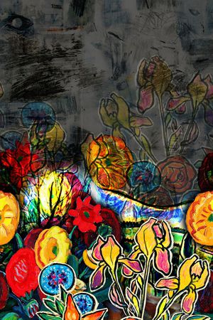 油画华亿平台印花华亿平台图片