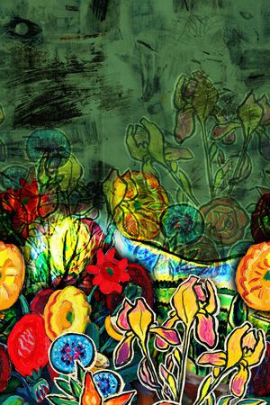 油画华亿平台印花华亿平台图片