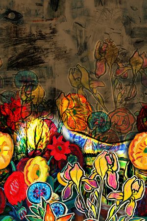 油画华亿平台印花华亿平台图片