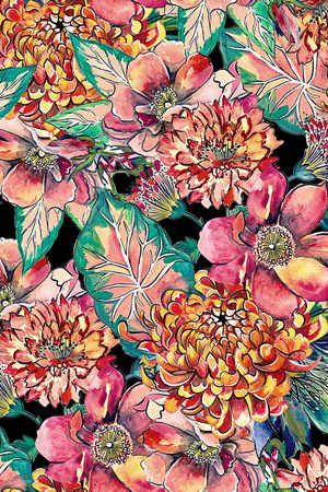 花卉印花华亿平台图片