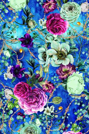 花卉印花华亿平台图片