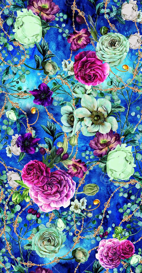 花卉印花华亿平台图片