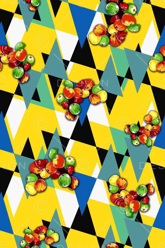 几何印花华亿平台图片