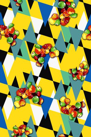 几何印花华亿平台图片