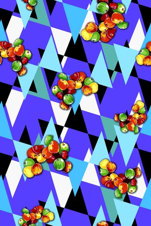 几何印花华亿平台图片