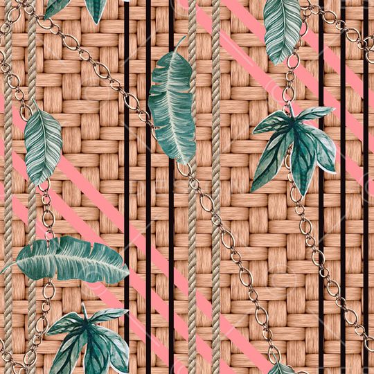 条纹印花华亿平台图片