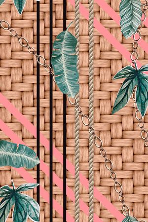 条纹印花华亿平台图片