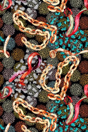 抽象印花华亿平台图片