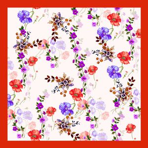 手绘花卉印花华亿平台图片