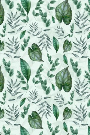 手绘大花印花华亿平台图片