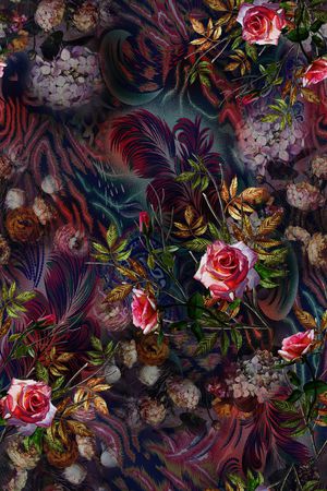 抽象印花华亿平台图片