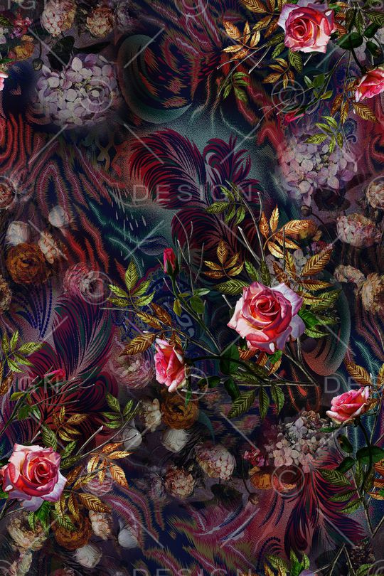 抽象印花华亿平台图片