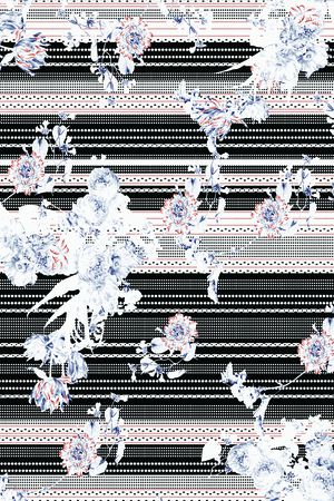 几何花卉印花华亿平台图片