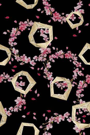 小花瓣印花华亿平台图片