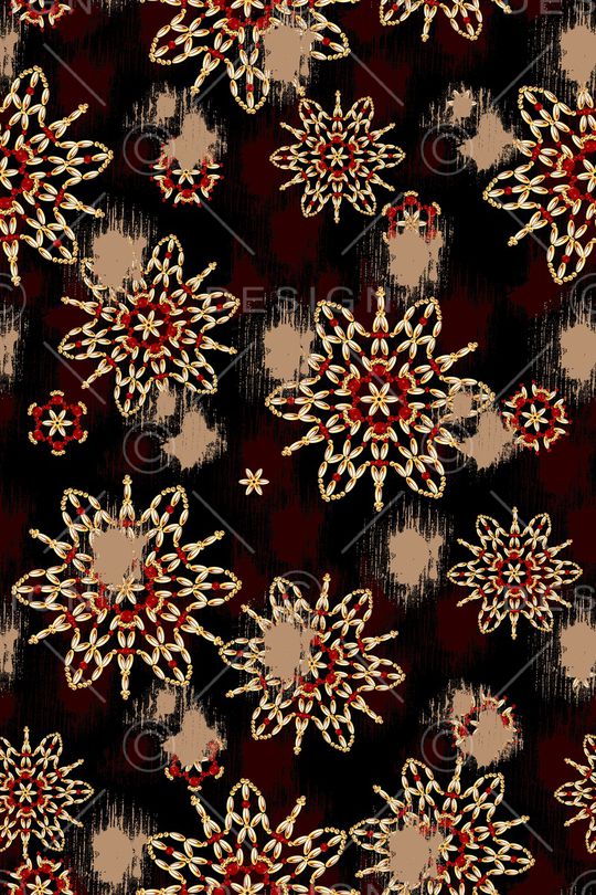 抽象花卉印花华亿平台图片