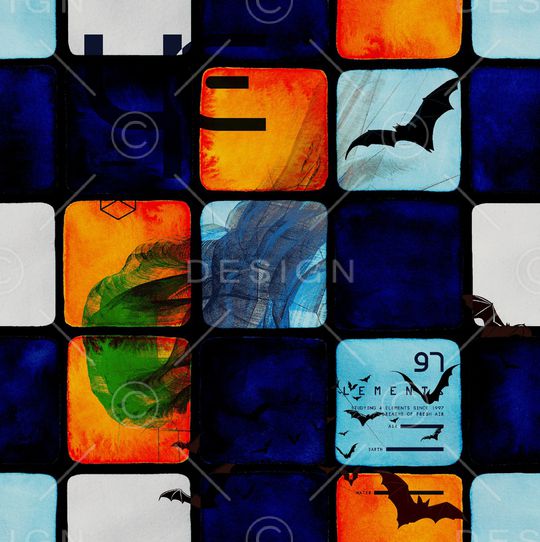 抽象花卉印花华亿平台图片