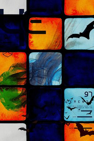 抽象花卉印花华亿平台图片