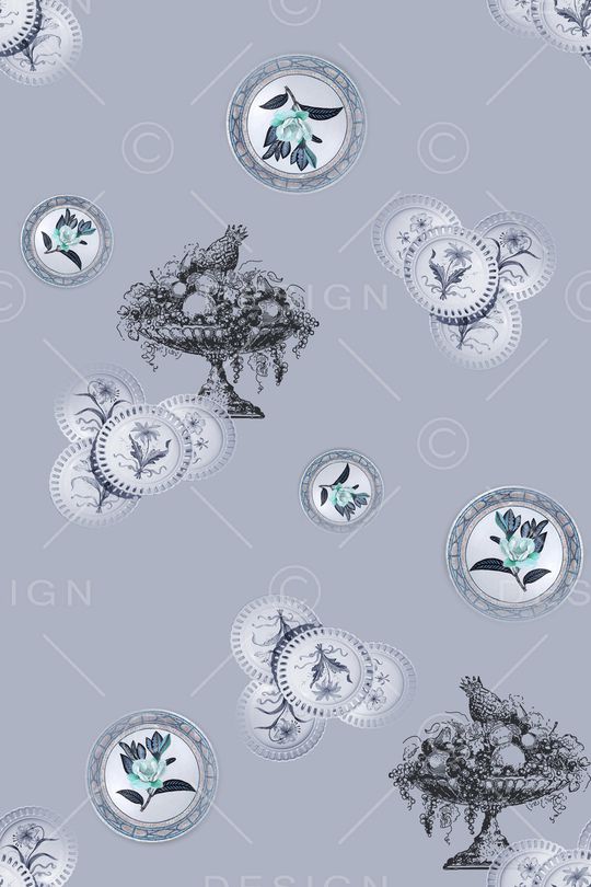 古典花纹印花华亿平台图片