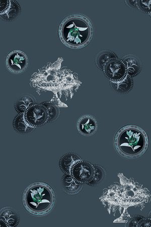 古典花纹印花华亿平台图片