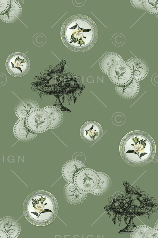 古典花纹印花华亿平台图片