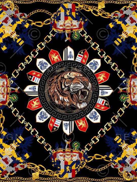 欧式定位花印花华亿平台图片